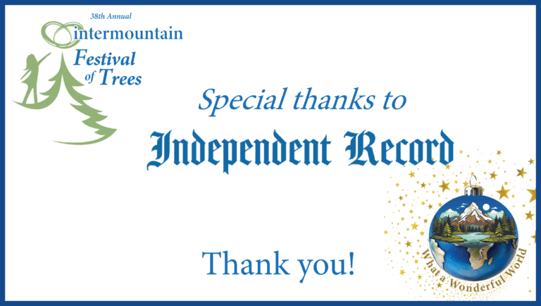 Festival of Trees Sponsor - Independent Record