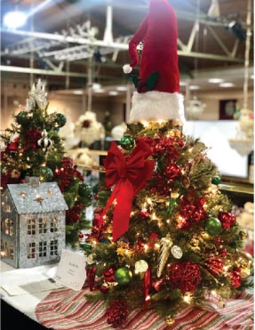 Decorations at Festival of Trees Decorating Day