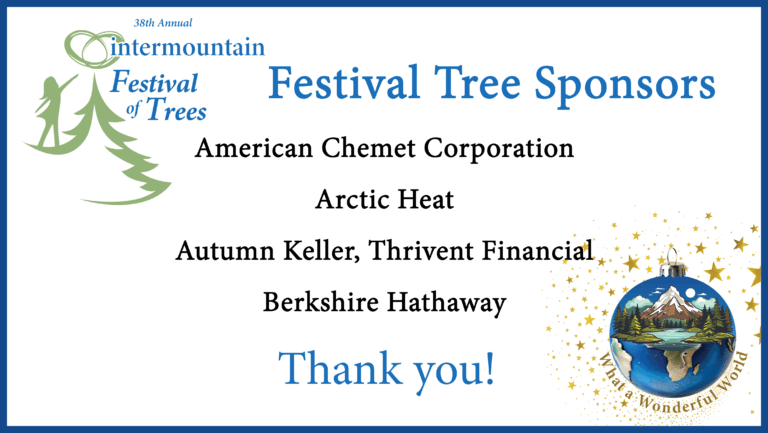 Festival of Trees Sponsor - Festival Tree Sponsors